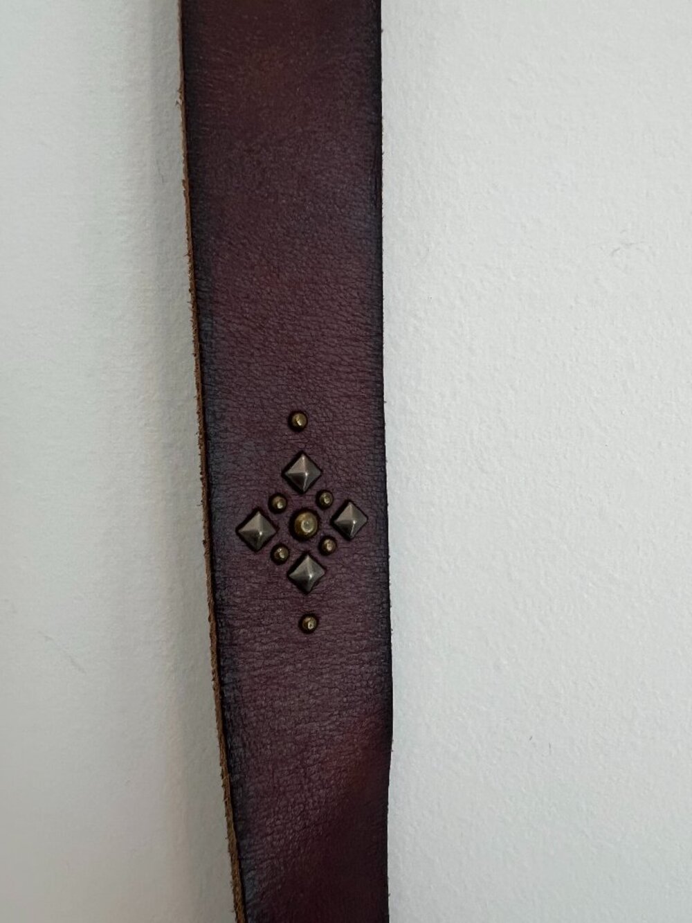 Lucky Brand Women's Studded Leather Belt – Dark Brown, Size XLarge – EUC